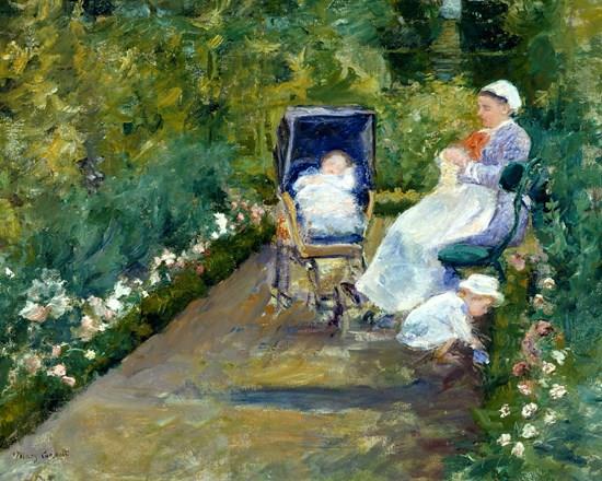 Mary Cassatt - Children in the Garden (The Nurse) - 1878
