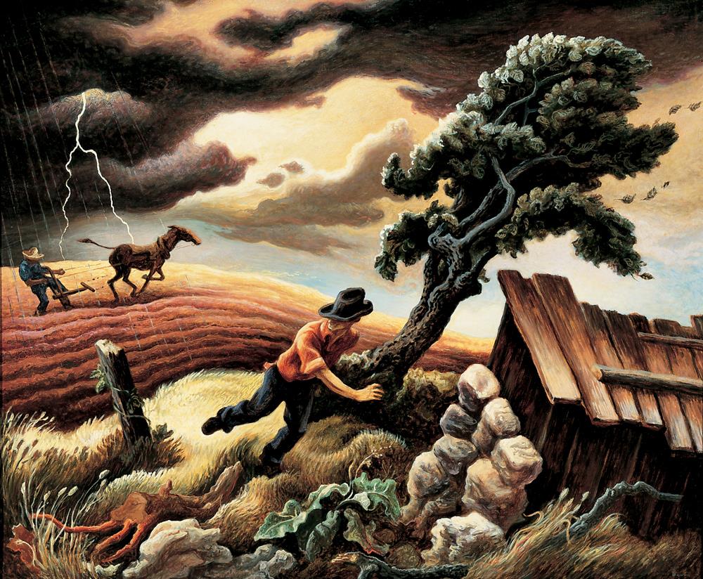 Thomas Hart Benton - The Hailstorm - 1940